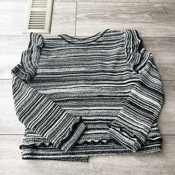 Club Monaco Ruffles Open Front Jacket Tweed Blazer - Picture 12 of 14